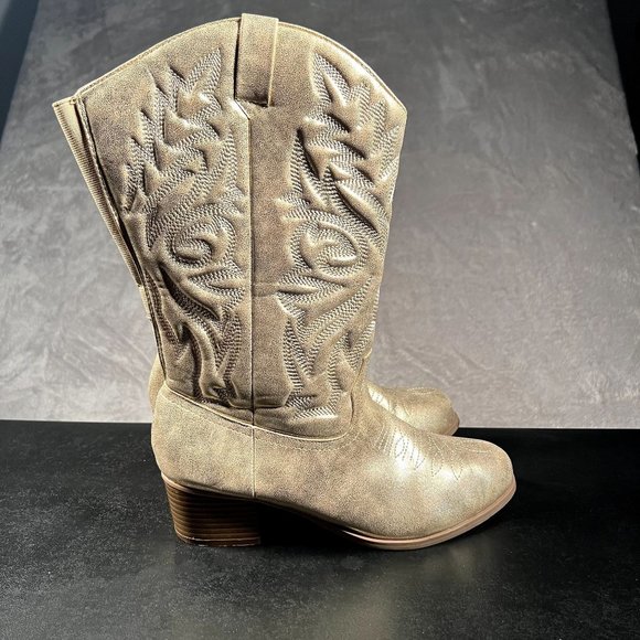 torrid Other - Torrid Cowboy Boots Women's 8.5 Gold Boots